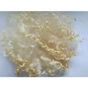 Cornish Sand pale yellow teeswater wool and locks 10g