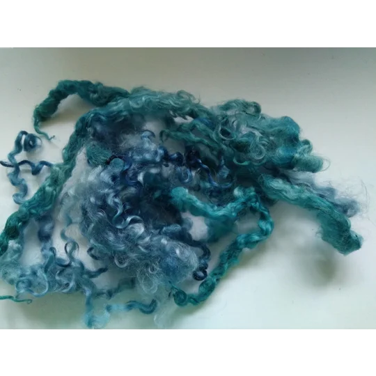 Summer Seas teeswater wool and locks 10g