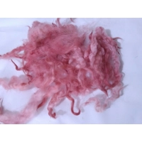 Tea rose red pink wool and locks 10g