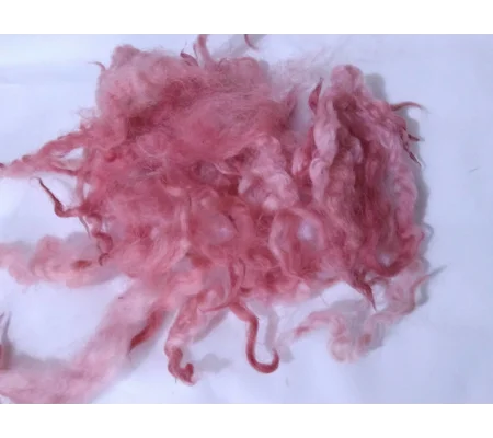 Tea rose red pink wool and locks 10g