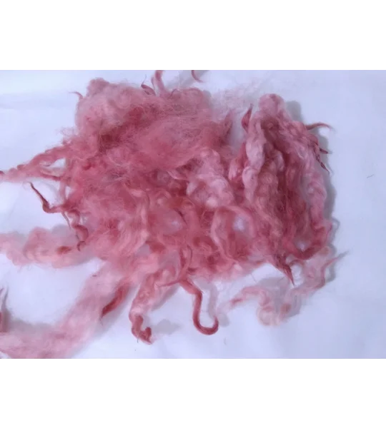 Tea rose red pink wool and locks 10g