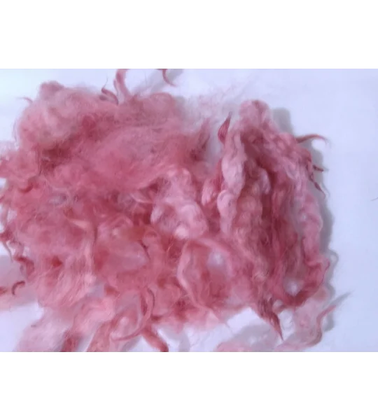 Tea rose red pink wool and locks 10g