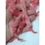 Tea rose red pink wool and locks 10g