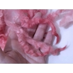 Tea rose red pink wool and locks 10g