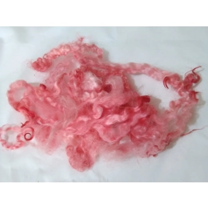 Red and pink Masham wool and locks 10g