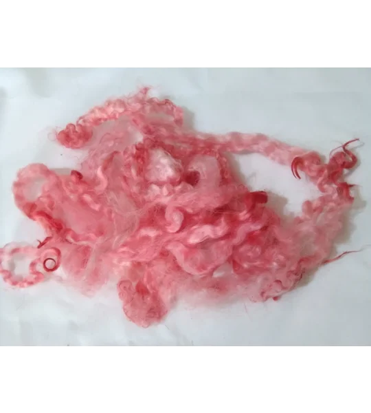 Red and pink Masham wool and locks 10g