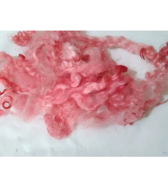 Red and pink Masham wool and locks 10g