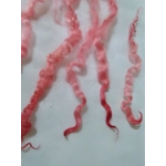 Red and pink Masham wool and locks 10g