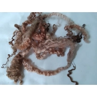 chocolate mix teeswater wool and locks 10g