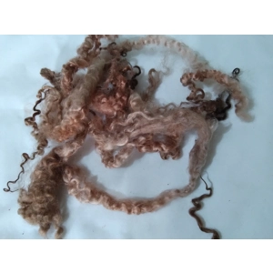 chocolate mix teeswater wool and locks 10g