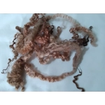 chocolate mix teeswater wool and locks 10g