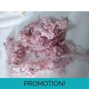 Light Berries teeswater wool and locks 10g