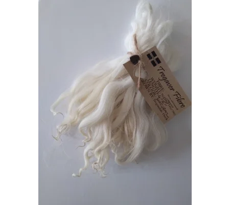 Natural wavy undyed mini wool locks, 10g