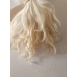 Natural wavy undyed mini wool locks, 10g
