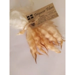 light copper dip wavy and crimped mini wool locks, 7g