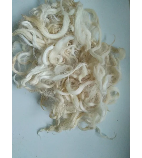 Natural wavy undyed wavy wool and locks