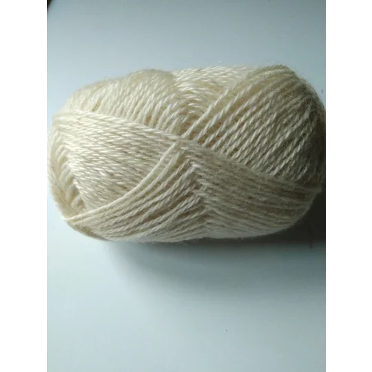 Goatally gorgeous mohair yarn, undyed, natural colour. Light Aran weight (v)
