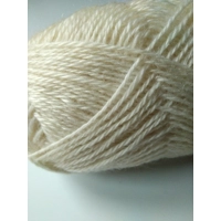 Goatally gorgeous mohair yarn, undyed, natural colour. Light Aran weight (v)