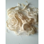 Natural wavy undyed wavy wool and locks