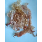 Autumn leaves copper gold pink curly wool (v)