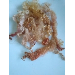 Autumn leaves copper gold pink curly wool (v)