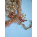 Autumn leaves copper gold pink curly wool (v)