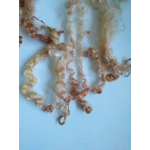 Autumn leaves copper gold pink curly wool (v)