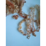 Autumn leaves copper gold pink curly wool (v)