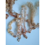 Autumn leaves copper gold pink curly wool (v)