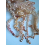 Autumn leaves copper gold pink curly wool (v)