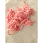 Flamingo pink curly wool and locks, 10g