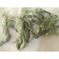 Light sage green curly wool and locks