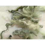 Light sage green curly wool and locks