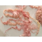 Sea pink and gold curly wool and locks, 10g