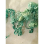 Mermaid blue green curly wool and locks, 10g (v)