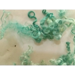 Mermaid blue green curly wool and locks, 10g (v)