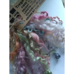14g curly wool ringlets Rainbow PASTELS, budget bunch