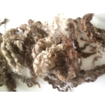 Wensleydale curly wool and locks, natural undyed muticolour (v)