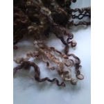 Wensleydale curly wool and locks, natural undyed muticolour (v)