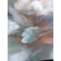 Wool and fibre Scraps for accenting or stuffing and core