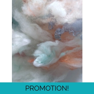 Wool and fibre Scraps for accenting or stuffing and core