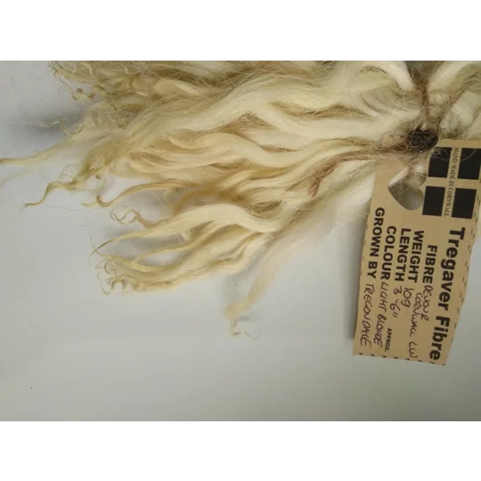 Light blond wavy wool locks