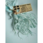 Icy Blue Green wavy wool locks