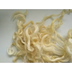 Light blonde and yellow curly wool and locks