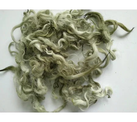 Moss mix greens curly wool and locks Devon and Cornwall longwool