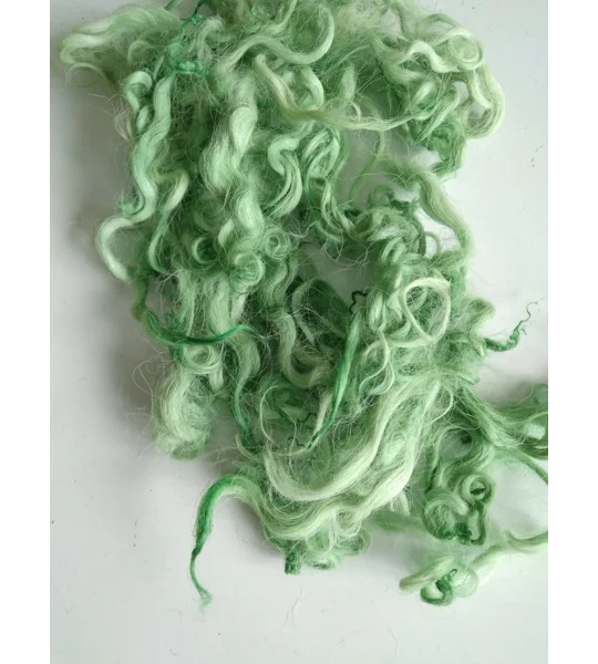 light apple green curly wool and locks devon and Cornwall longwool