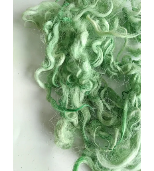 light apple green curly wool and locks devon and Cornwall longwool