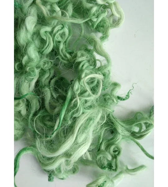 light apple green curly wool and locks devon and Cornwall longwool