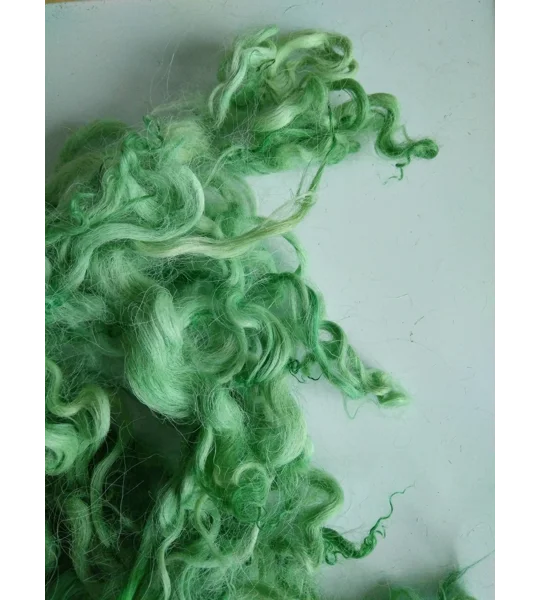 light apple green curly wool and locks devon and Cornwall longwool