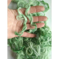 light apple green curly wool and locks devon and Cornwall longwool